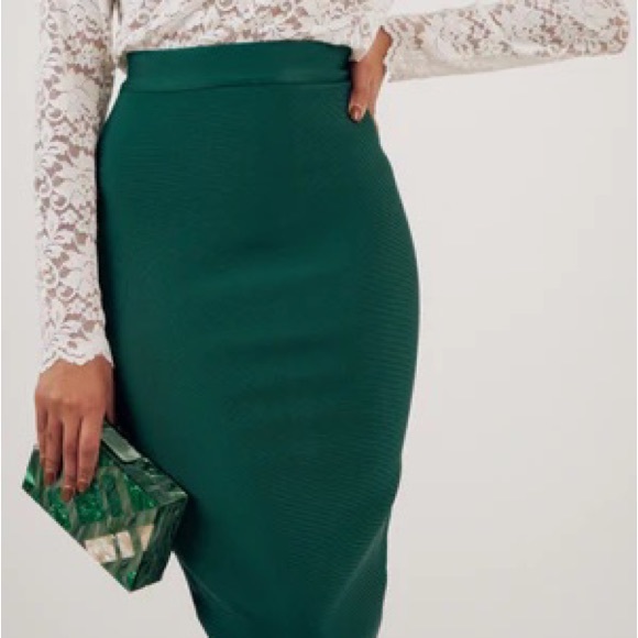Revamped Skirts Fitted Emerald Green Pencil Skirt Poshmark - Main Image